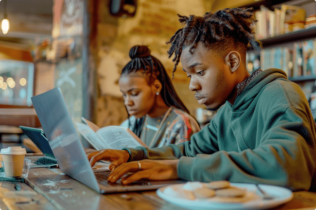 focused student